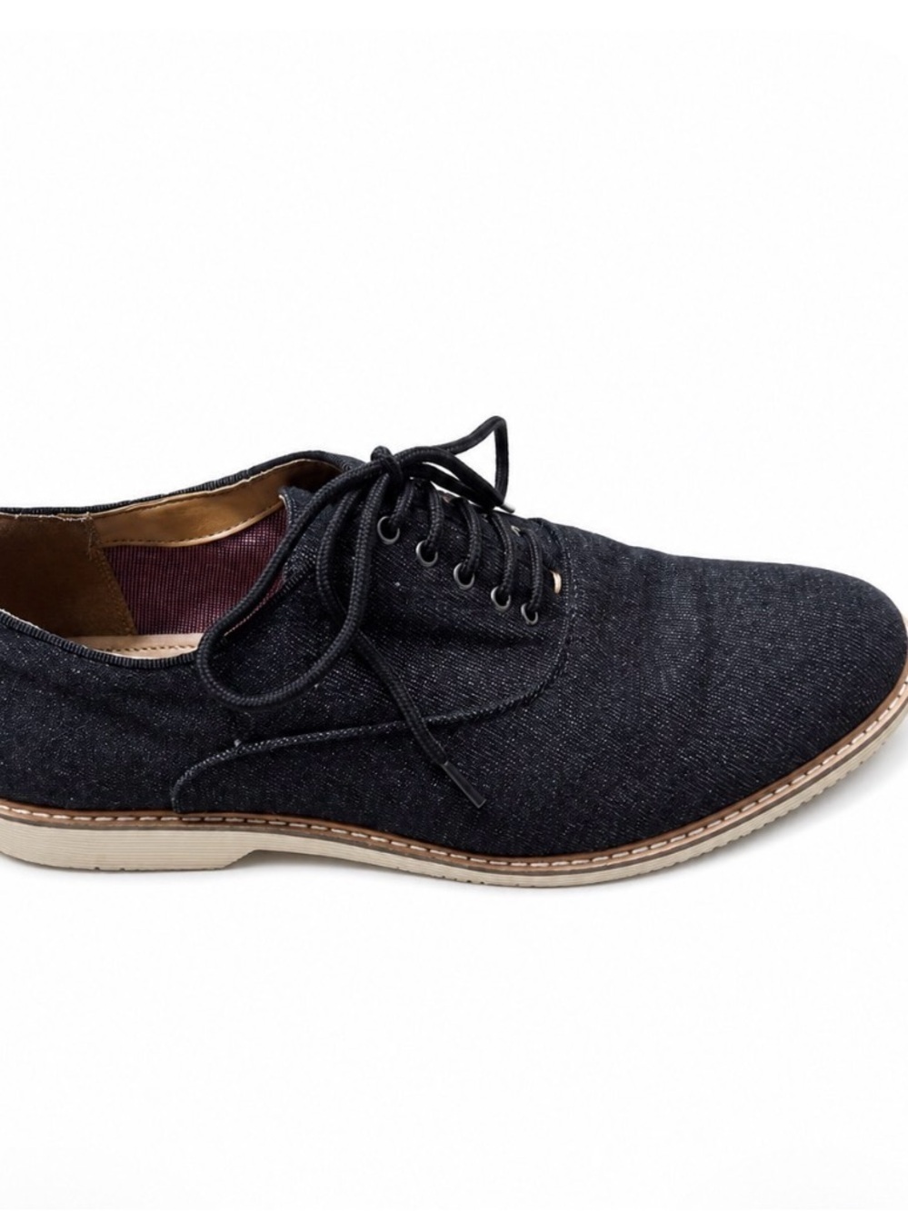 Steve Madden Neeman Men's Black Casual Lace-Up Oxford Shoes SZ 7.5